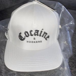 NWT “Cocaine & Hookers” Golf Gods Fitted L/XL Hat